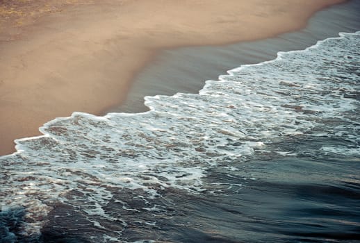 Sand beach and wave background