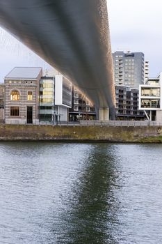 Big Bridge over the Maas river in Maastricht, Netherlands