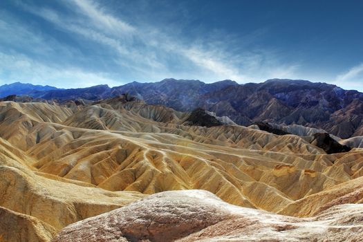 Famous view over Death Valley National Park. USA