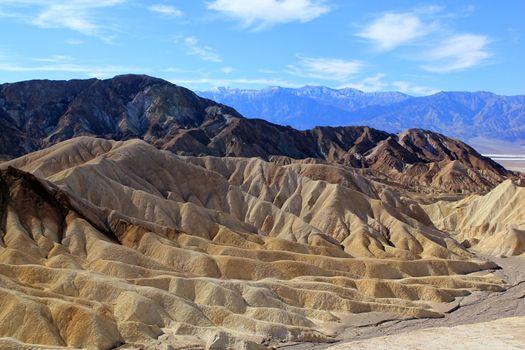 Famous view over Death Valley National Park. USA