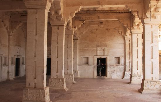 Interior of Bundi Palace, Rajasthan, India