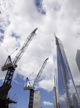 Building the Freedom Tower in lower Manhattan, New York City, USA.
Photo taken on: September 29th, 2013
Terrorism attacks on September 11, 2001 in Manhattan, NY.