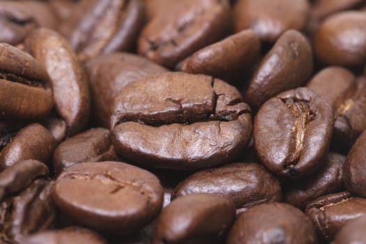 Coffee beans as background