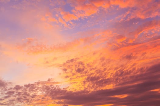 sky with clouds and sun