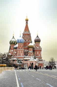 Cathedral of Vasily the Blessed On Red Square In Moscow