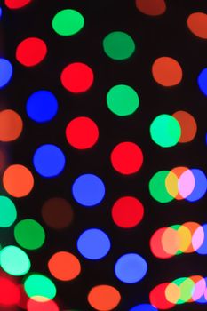 Defocused christmas lights background. Colorful photo. Bokeh