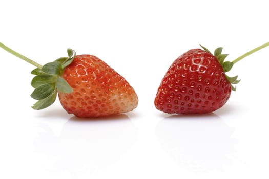 Fresh strawberry on white background