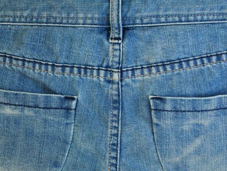 Blue jeans trouser