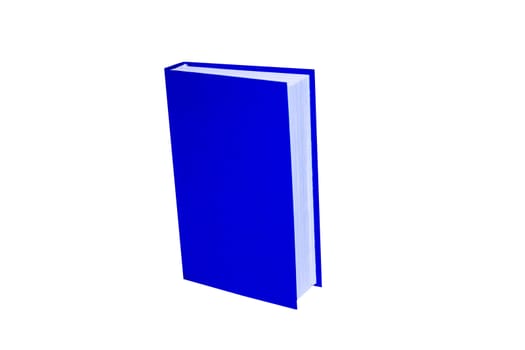 blue book isolated on a white background