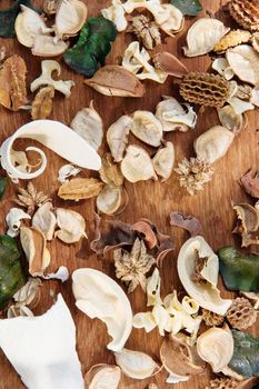 Potpourri,Dry flowers background texture