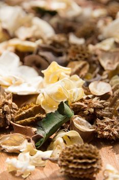 Potpourri,Dry flowers background