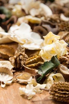 Potpourri,Dry flowers background