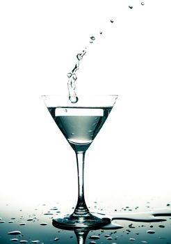 martini glass, white background