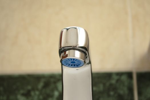 Silver Water Tap in Bathroom