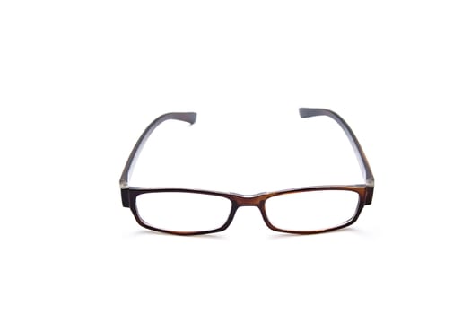 Black Reading Glasses on white background