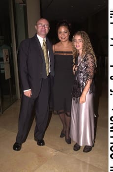 Phil Collins, wife Orianne Cevey and daughter Lilly at the 2000 Vision Awards, held to raise funds to fight eye diseases. Beverly Hills, 06-17-00