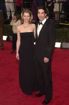 Lisa Kudrow and David Schwimmer at the 6th Annual Screen Actors Guild Awards, Shrine Auditorium, 03-12-00