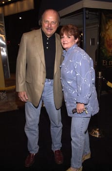 Dennis Franz and wife Joanie at the premiere of Dreamwork's "THE ROAD TO EL DORADO" in Westwood, 03-29-00