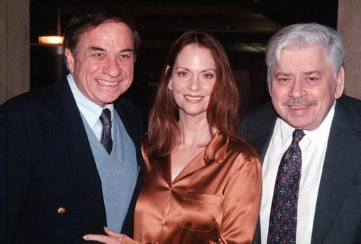 Richard Sherman, Lesley Ann Warren and Robert Sherman at the American Cinematheque special screening of the restored Disney classic "THE HAPPIEST MILLIONAIRE," the last live action film Walt Disney personally worked on. Egyptian Theater, 03-15-00