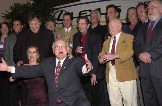 Johnny Grant and others at the 19th Anniversary Jimmy Stewart Relay Marathon Celebrity VIP Kickoff Cocktail Reception, 03-09-00
