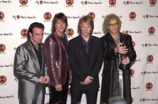 Bon Jovi at the First Annual VH-1 My Music Awards in Los Angeles, 11-30-00