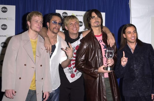 Backstreet Boys at the 2000 Radio Music Awards held at the Aladdin Hotel, Las Vegas, 11-01-00