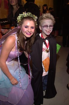 Beverly Mitchell and Jonathon Lipnicki at the 2000 Dream Haloween bash to benefit the Children Affected by AIDS Foundation, Santa Monica, 10-28-00