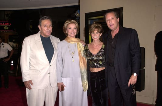 William Peter Blatty, Ellen Burstyn, Linda Blair, William Friedkin at the premiere for the special edition of "The Exorcist" in Westwood, 09-21-00