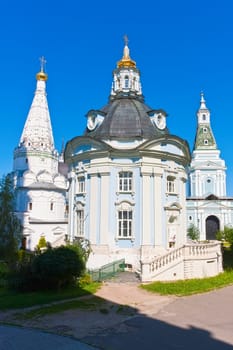 Beautiful church in Sergiyev Posad monastery, Russia