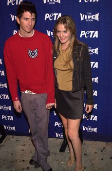 Alicia Silverstone and Chris Jarecki at the PETA's 20th anniversary bash in Los Angeles. 09-13-00