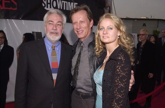 Dennis Barrie, James Woods and Shaunna Loumeister at the premiere of Showtime's "DIRTY PICTURES" in Santa Monica, 05-23-00