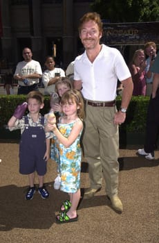 Danny Bonaduce with family at the premiere of Disney's "DINOSAUR" in Hollywood, 05-13-00