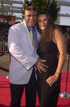 Ving Rhames and wife Debra at the premiere of Paramount Picture's "MISSION IMPOSSIBLE 2" in Hollywood, 05-18-00