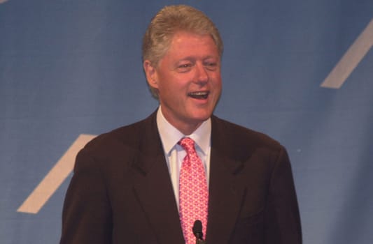 Bill Clinton at the 2001 Radio and Records Convention, Century Pl;aza Hotel, Century City, 06-14-01