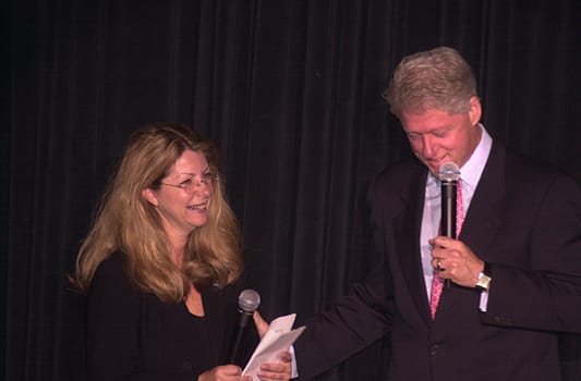 Bill Clinton at the 2001 Radio and Records Convention, Century Pl;aza Hotel, Century City, 06-14-01