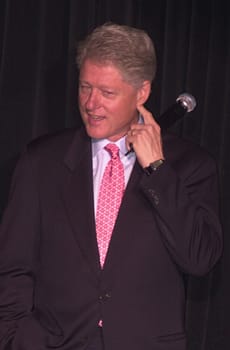 Bill Clinton at the 2001 Radio and Records Convention, Century Pl;aza Hotel, Century City, 06-14-01