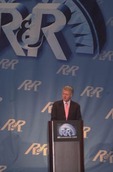 Bill Clinton at the 2001 Radio and Records Convention, Century Pl;aza Hotel, Century City, 06-14-01