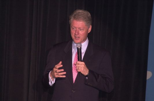 Bill Clinton at the 2001 Radio and Records Convention, Century Pl;aza Hotel, Century City, 06-14-01