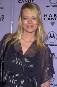 Jeri Ryan t the Motorola Hard Candy party to introduce the new colors of the Morotola i50sx, Orange Studios, Hollywood, 06-21-01