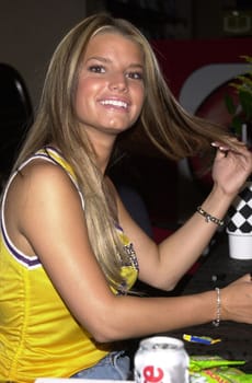 Jessica Simpson at an in-store appearance to sign copies of her cd "Irresistable" at the Virgin Megastore, Burbank, 06-06-01