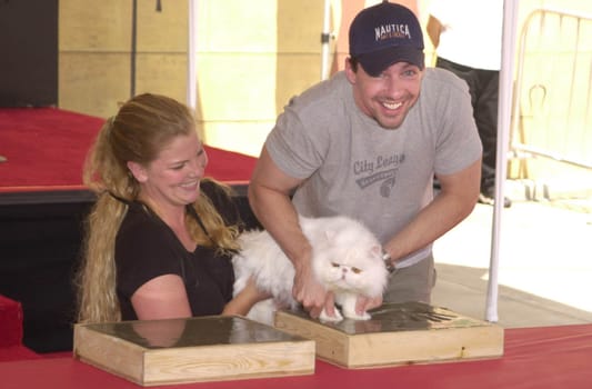 SEAN HAYES at a paw-print ceremony for Warner Brother's "Cats & Dogs" at the Egyptian Theater, Hollywood, 06-20-01