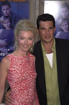 TAMARA BECKWITH and RICHARD STEINMETZ at the premiere of Disney and Touchstones "Crazy/Beautiful" at the GCC Avco Cinema, Westwood, 06-28-01
