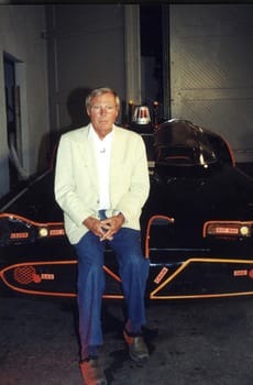 ADAM WEST on the set of "The Man Show" in Hollywood, 06-21-01 on the set of "The Man Show" in Hollywood, 06-01-01