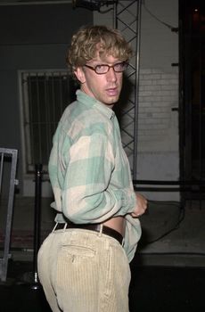 Andy Dick at the Vespa Fashion Extravaganza where Piaggio USA introduces fashion accessories for the return of the classic Italian motor scooter, Hollywood Blvd, 06-24-01