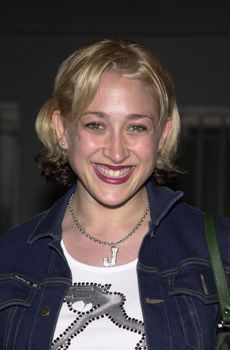 Jennifer Blanc at the Vespa Fashion Extravaganza where Piaggio USA introduces fashion accessories for the return of the classic Italian motor scooter, Hollywood Blvd, 06-24-01