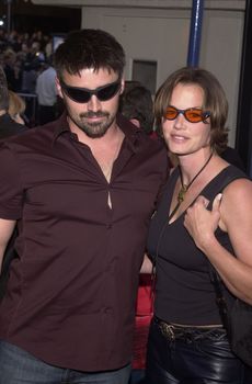 Matt LeBlanc and date at the premiere of Paramount's "LARA CROFT: TOMB RAIDER" at Mann's Village Theater, Westwood, 06-11-01