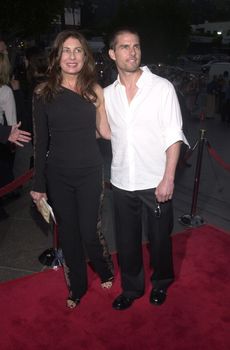 TOM CRUISE and PAULA WAGNER at the premiere of Dimension Film's "The Others" at the Directors Guild of America, Hollywood, 08-07-01