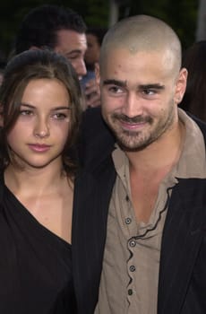 Colin Farrell at the premiere of Warner Brother's and Morgan Creek Film's "American Outlaws" at Mann's Village Theater, Westwood, 08-14-01