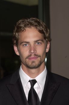 PAUL WALKER at the 5th Annual Hollywood Film Festival, Beverly Hilton Hotel, 08-06-01