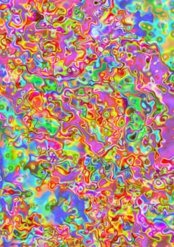 Abstract Multicolored liquid like background